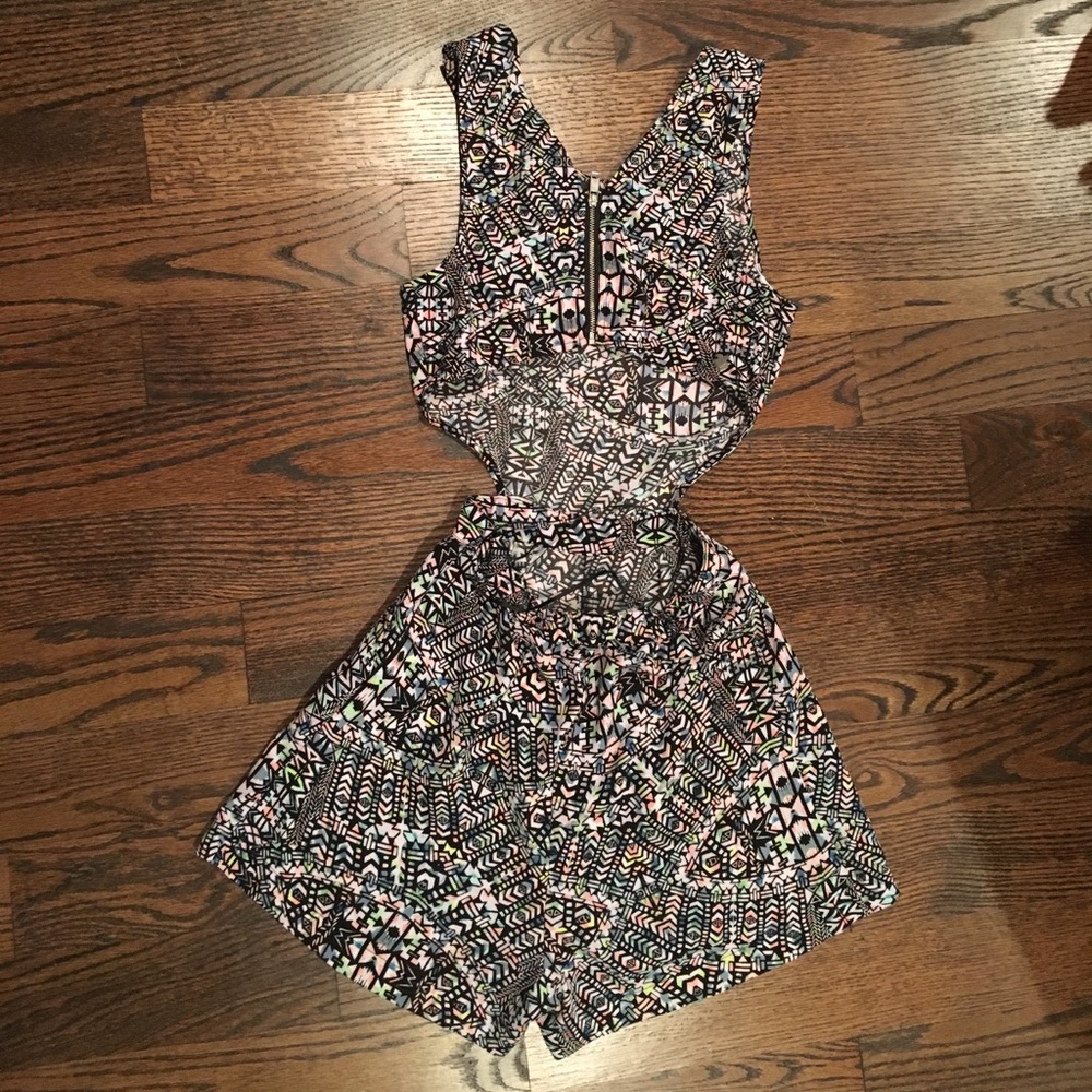 Kendall and Kylie romper with cut out sides